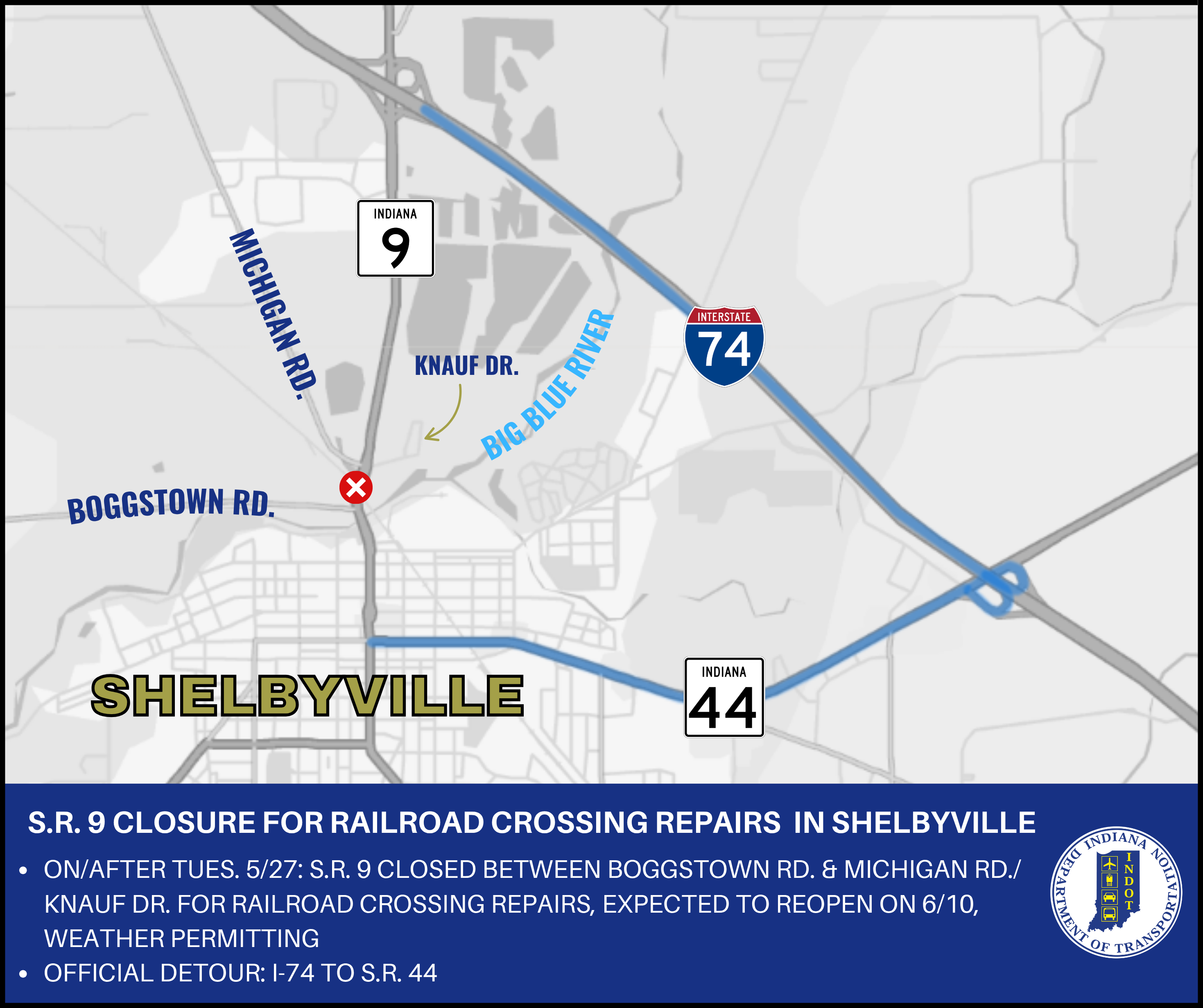 csx railroad closure map